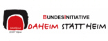 Logo der Bundesinitiative Daheim statt Heim